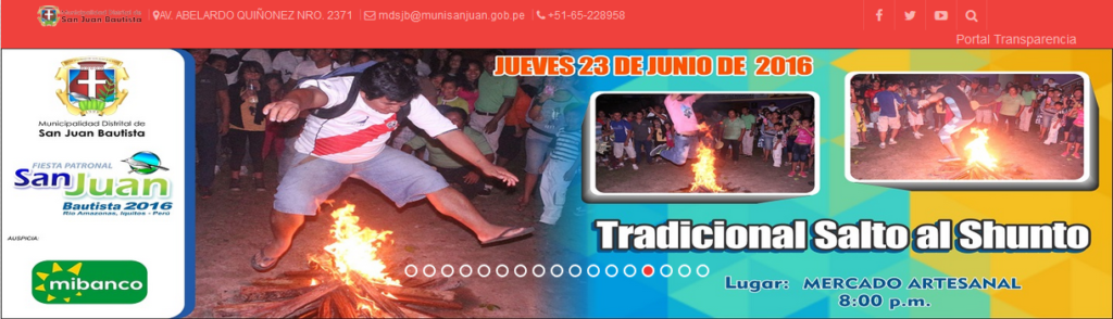 Tradicional salto al shunto - http://www.munisanjuan.gob.pe
