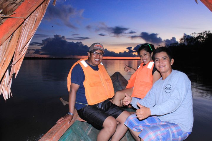 Sunsets in the Amazon river are stunning