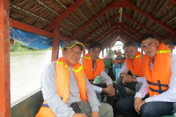 Our friends enjoying the Amazon jungle