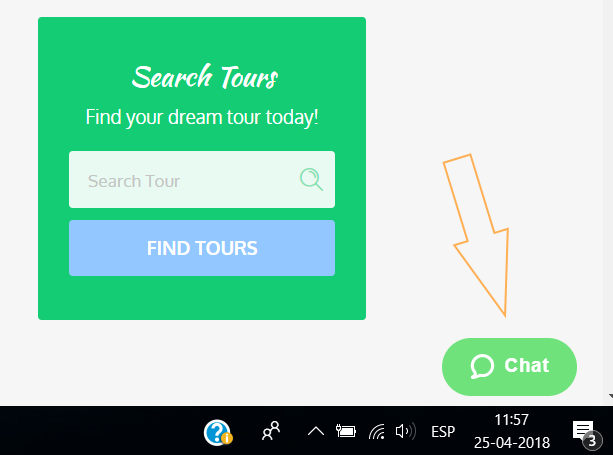 Livechat support for booking Amazon tours