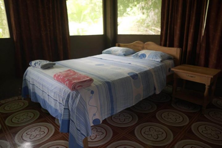 Double bed in the lodge