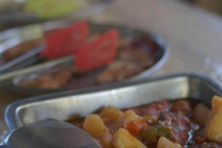 Delicious food in the lodge