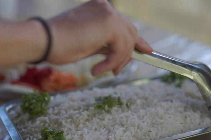 Rice in the Amazon lodge