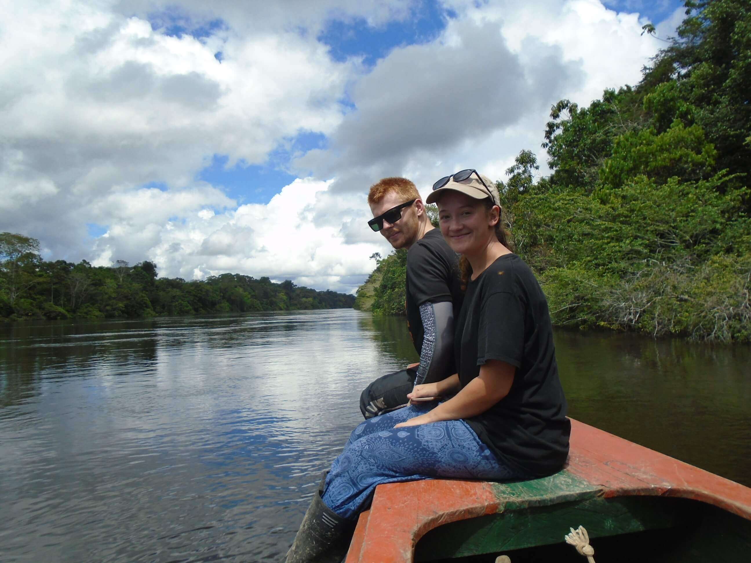 Friends enjoying Pacaya Samiria