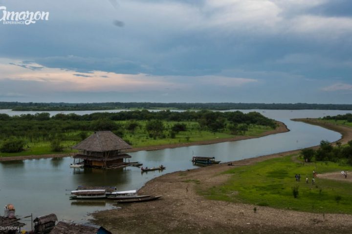 Viewing the Itaya river from Iquitos