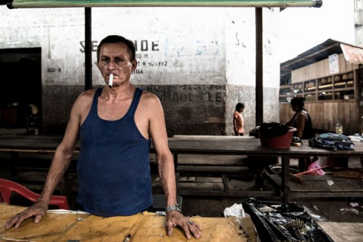 Mapachos in Belen market, Iquitos