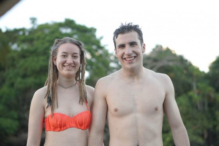 A cute couple enjoys Pacaya Samiria National Park