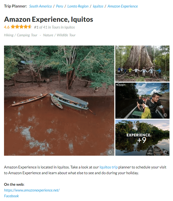 Tours in Iquitos, Amazon Experience